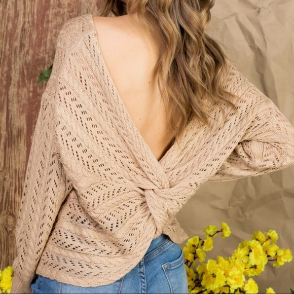 LAST CLEARANCE-NO OFFERS‼️Miranda Tie Sweater - Picture 8 of 8